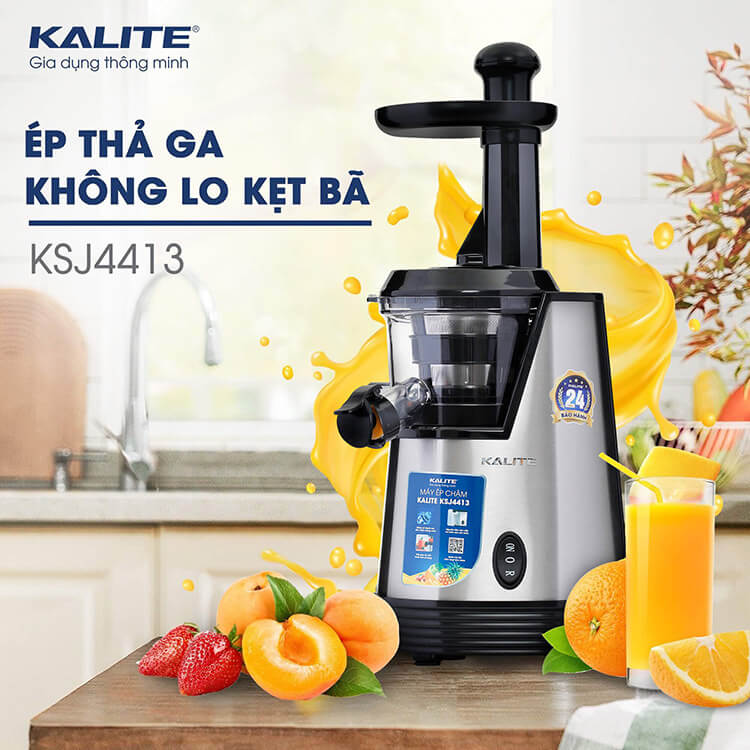 Máy ép chậm Kalite KSJ4413 không lo kẹt