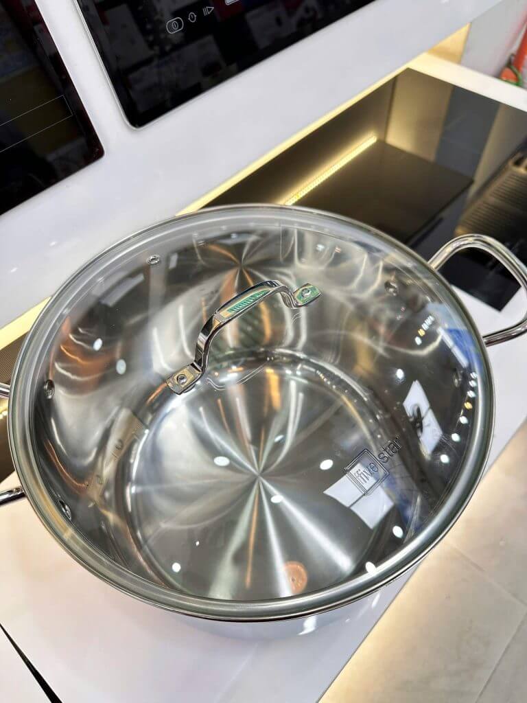 Nồi Luộc Gà inox 304 Fivestar FSN30003 30cm nắp kính