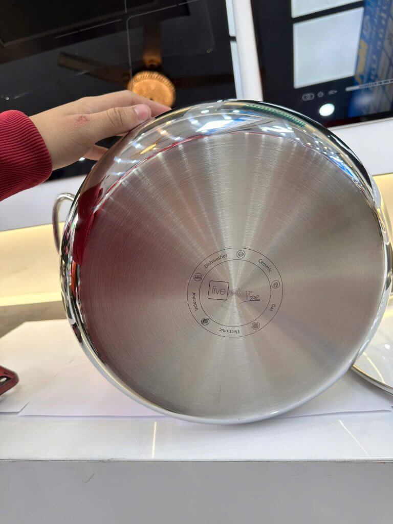 Nồi Luộc Gà inox 304 Fivestar FSN30003 30cm nắp kính