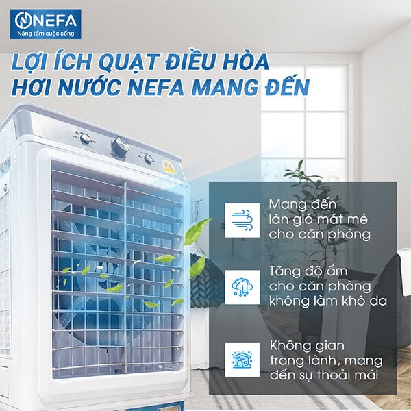 Quạt điều hòa NEFA NF55 cơ 160W 50L giá tốt mang nhiều lợi ích