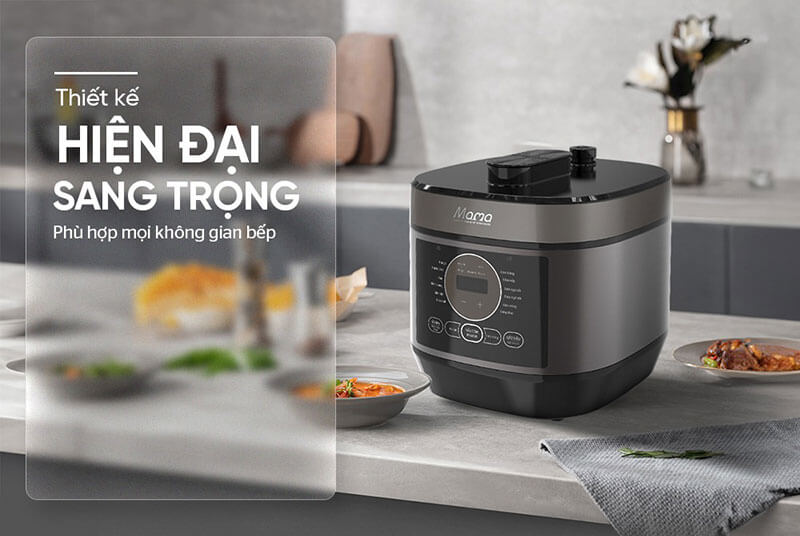 Nồi áp suất điện tử đa năng 5L SUNHOUSE MAMA SHD1580 thiết kế sang trọng